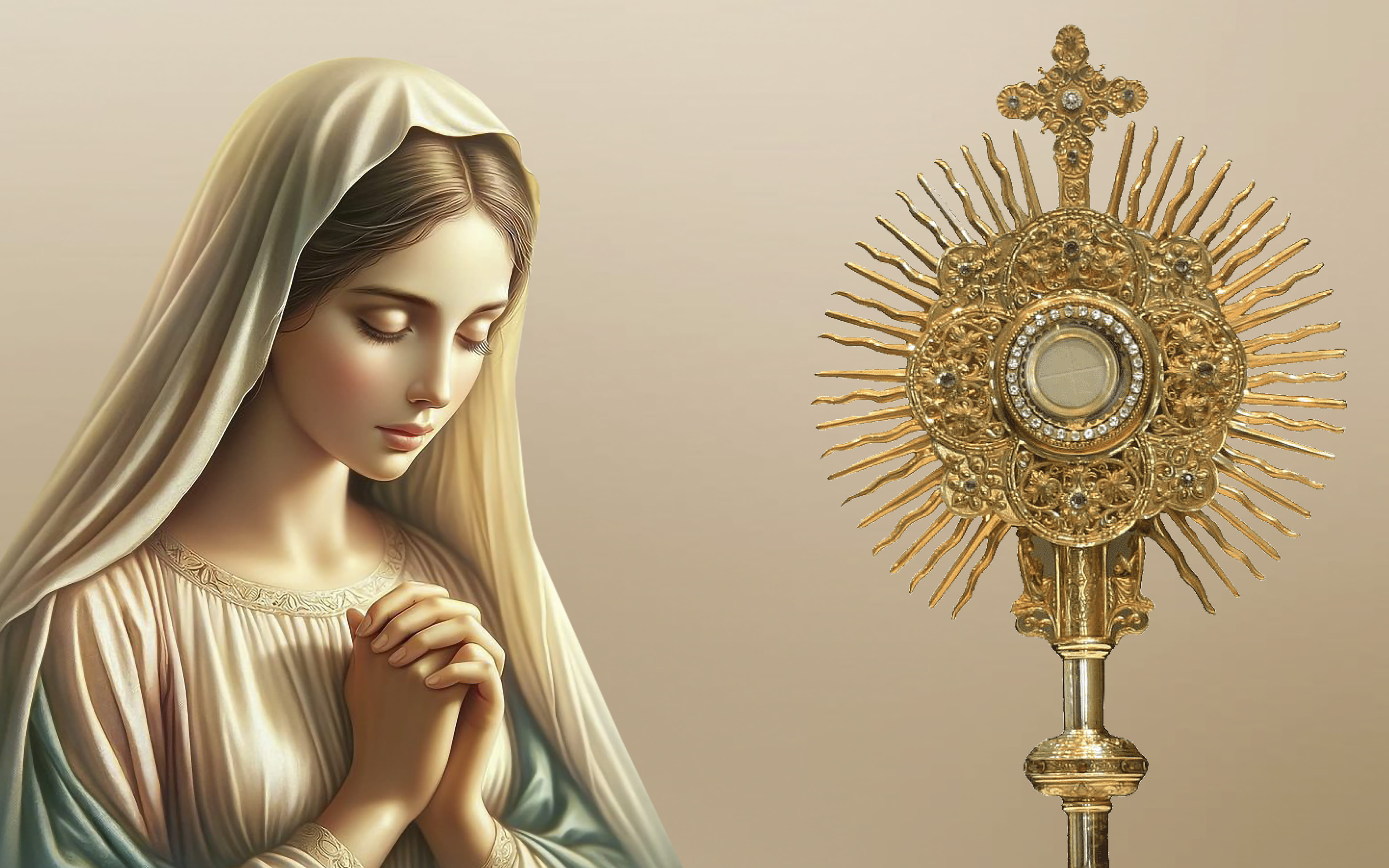 Cùng Với Mẹ Ma-ri-a Chúng Ta Hãy Tôn Thờ Chúa Giê-su Thánh Thể